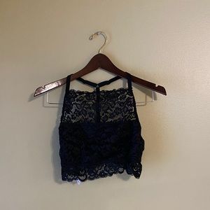 High Neck Lace Bralette